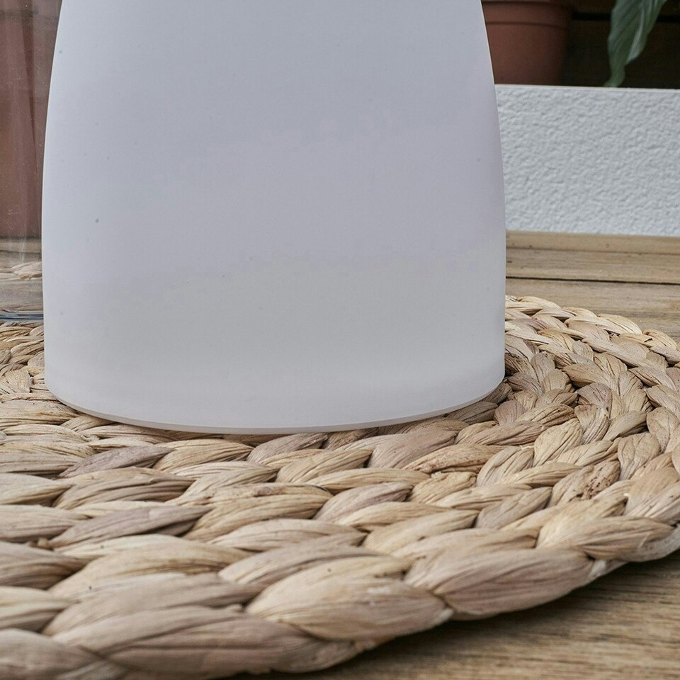 image 1 of ValueLights Tenzin White Outdoor Table Lamp