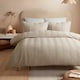 image 1 of Serene Embossed Curve Duvet Cover Set Natural
