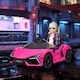 image 2 of AIYAPLAY Lamborghini Revuelto Licensed Kid Electric Car, 12V Kids Electric Ride On with Butterfly Doors, Suspension, Remote Control, LED Lights, Horn, USB, MP3 for 3-5 Years, Pink