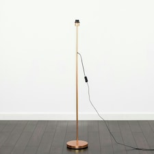 ValueLights Standard Floor Lamp Base in a Copper Metal Finish