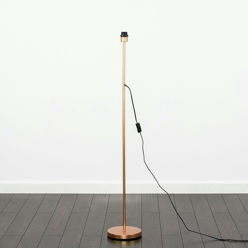 image 1 of ValueLights Standard Floor Lamp Base in a Copper Metal Finish