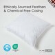 image 3 of Homescapes Luxury Duck Feather Cushion Pad Insert Inner 45 x 45 cm (18 x 18") White