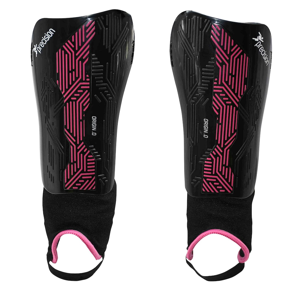 Precision Origin.0 Shin & Ankle Guards - Black/Pink - XSmall - PRA216XSI - Black/Pink - XSmall - PRA216XSI