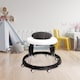 image 1 of Alivio Foldable Baby Walker with 9-Height Adjustment & 360° Safety (Black & White)