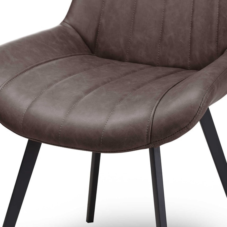 image 1 of Malmo Dining Chair - L57 x W49 x H86 cm - Coffee Brown