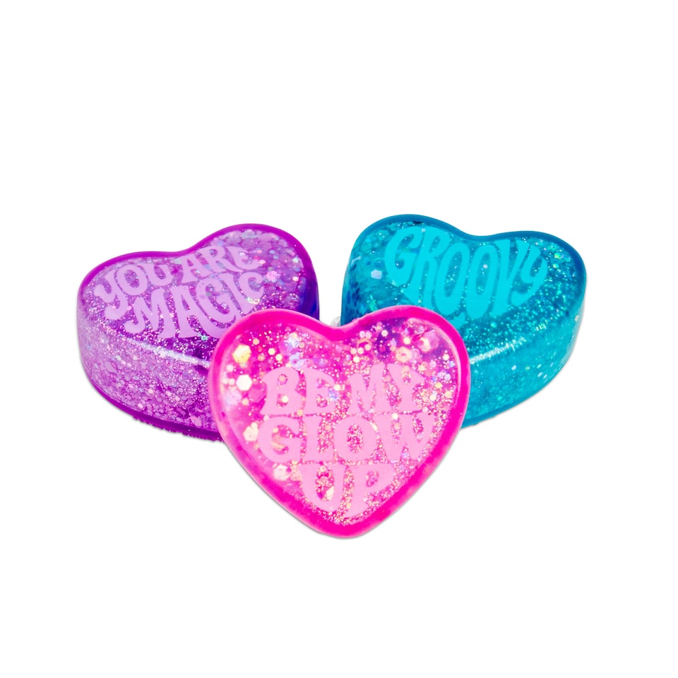 image 1 of Needoh Teenie Sparkle Hearts