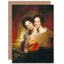 Rembrandt Peale Sisters Eleanor Rosalba Art Card