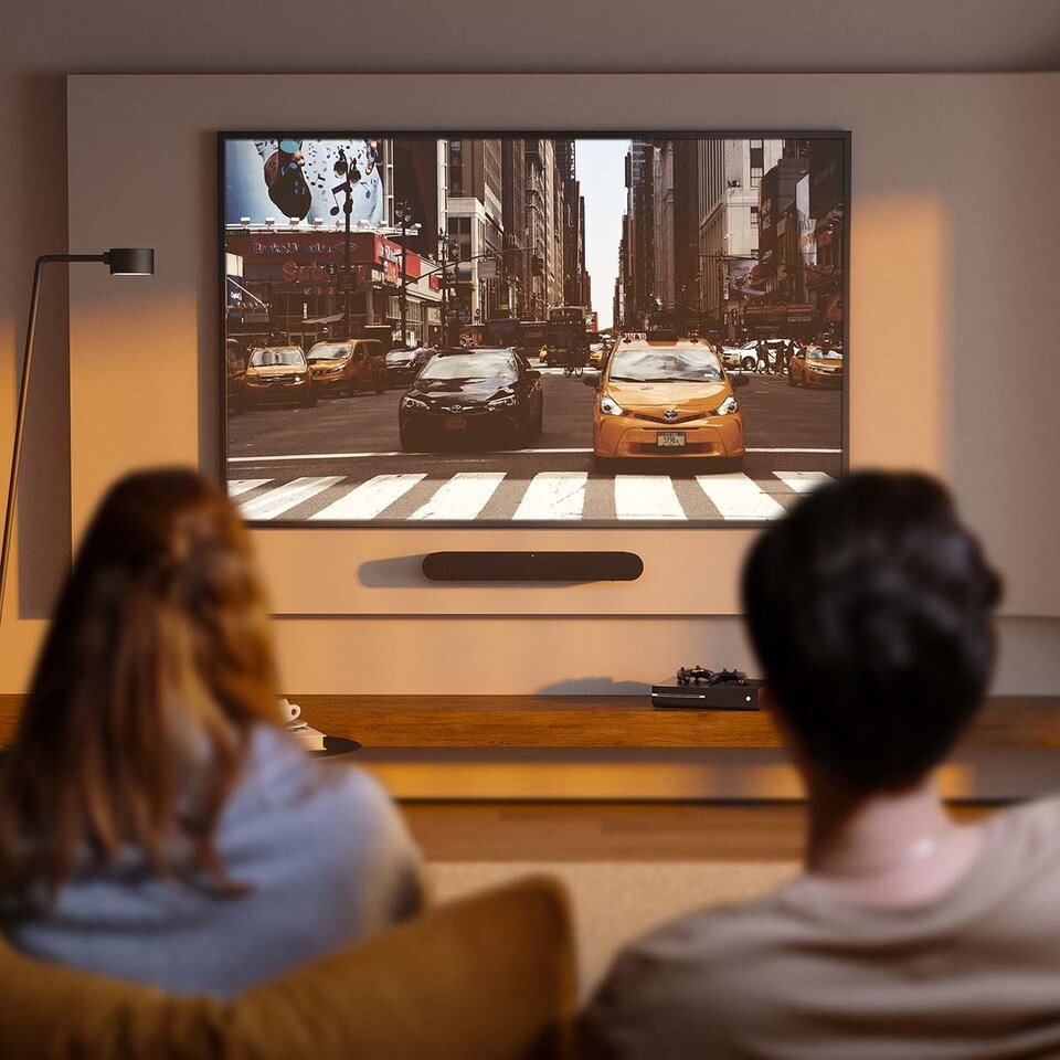 image 1 of NEDIS Soundbar Mount, Fixed Wall Bracket for Sonos Ray, Slim Design 14mm Profile, Steel Construction (Black)