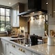 image 2 of Art Deco Border Splash Back | White