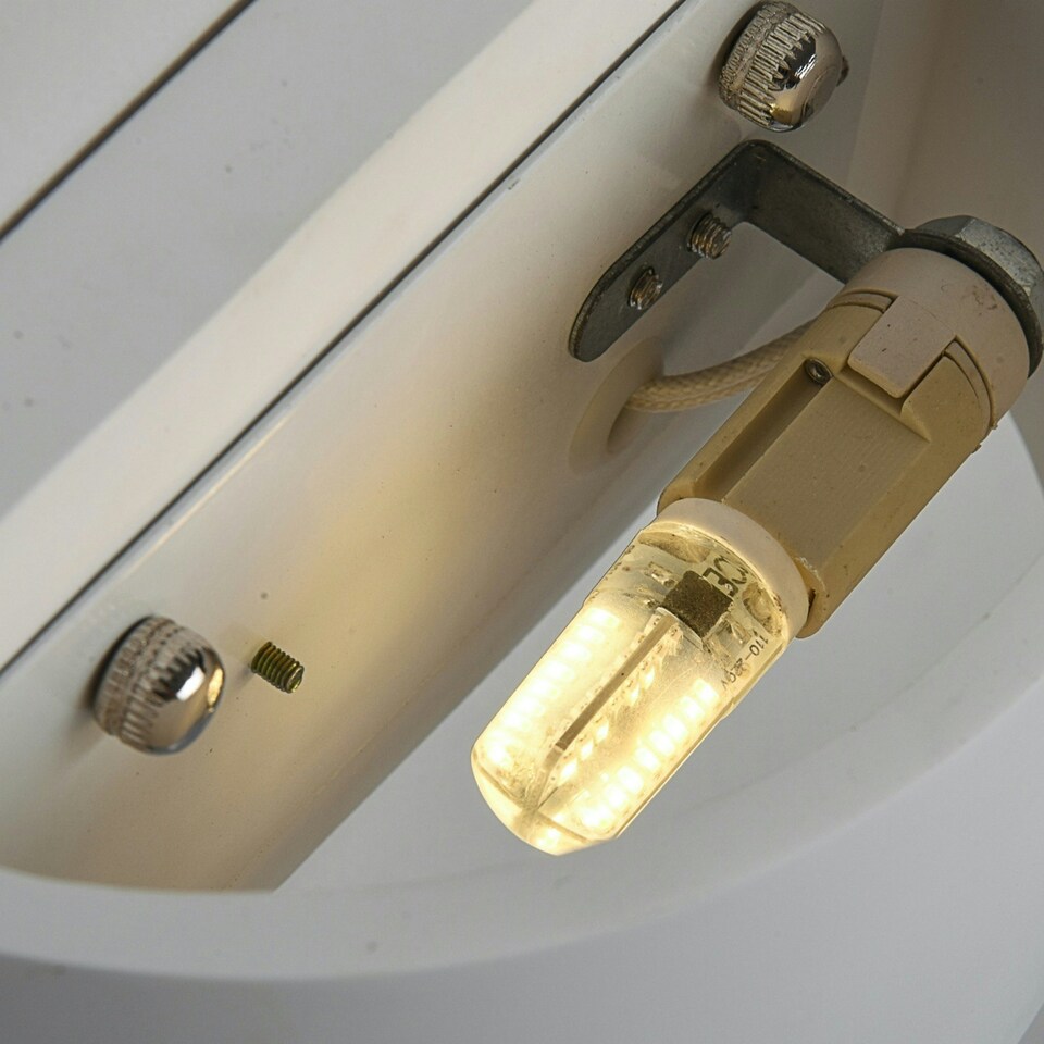 image 1 of First Choice Lighting Marmo White G9 Plaster Wall Light White