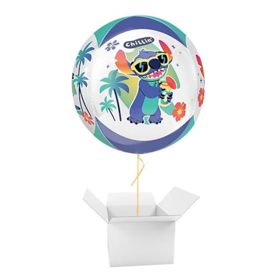 image 1 of Stitch Disney Lilo & Stitch Orbz Foil Helium Balloon - Inflated Balloon in a Box Multi