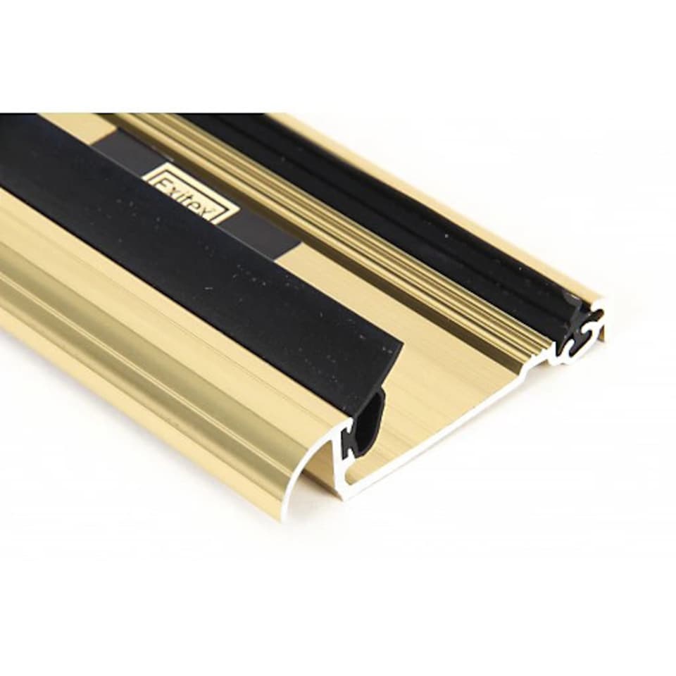 image 1 of Exitex Macclex 15/2 Aluminium Door Threshold Draught Excluder Cill for 44mm Doors, 914mm | Gold