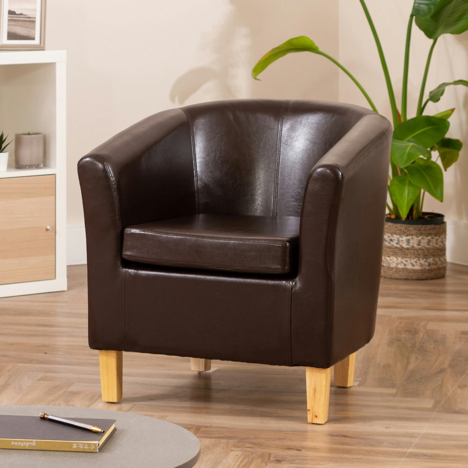 image 1 of Meriden Tub Chair - Brown