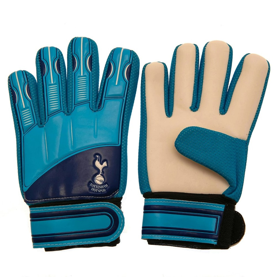 image 1 of Tottenham Hotspur FC Childrens/Kids Goalkeeper Gloves - Navy/White - 79mm - 86mm