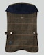 image 1 of Dark Green Checked Herringbone Tweed Dog Jacket