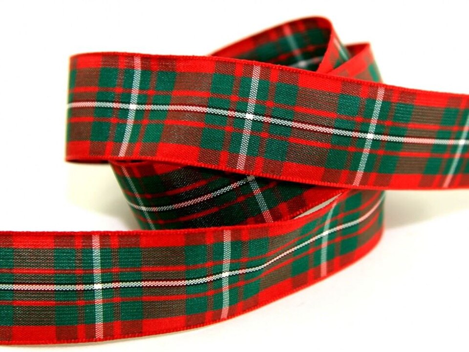 Berisfords 4 Macgregor 16mm Woven Tartan Ribbon (Value Roll) for Dressmaking - per 25 metre roll