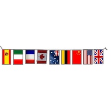 World Flags Celebration Party Bunting 7m with 25 Flags