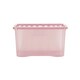 image 3 of Wham Crystal 5 x 60L Stackable Plastic Storage Boxes with Lids Pink