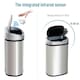 image 9 of HOMCOM 30L Automatic Kitchen Bin with Lid and Infrared Motion Sensor Silver Silver