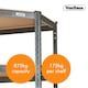 image 4 of VonHaus 5 Tier Heavy Duty Steel Corner Storage Unit for Garage