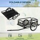 image 4 of HOMCOM Bicycle Cargo Trailer for Shop Luggage Storage Utility w/ Hitch