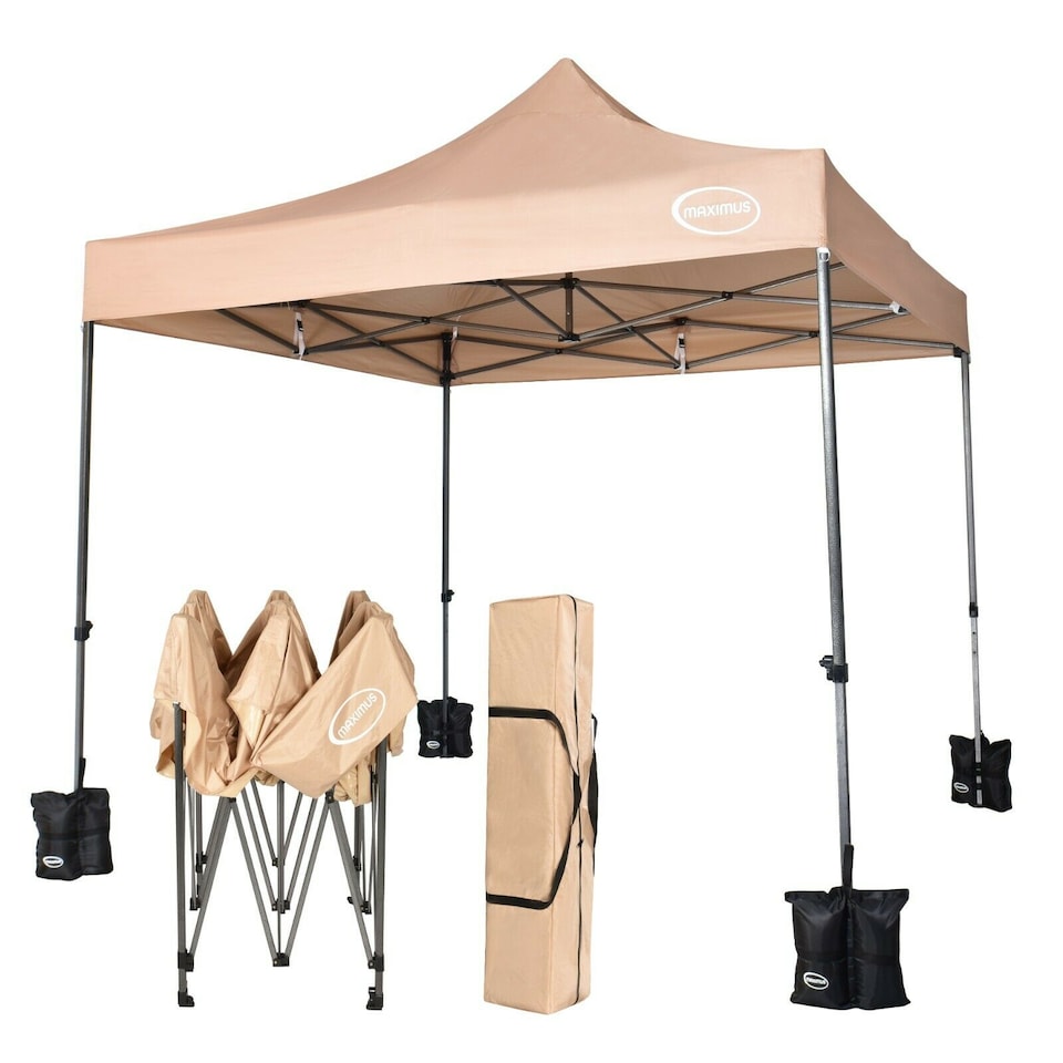 image 1 of Maximus 3x3m Heavy Duty Pop up Gazebo Marquee Outdoor Patio Canopy Tent