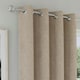 image 2 of Austin Natural Blackout Curtains 46 x 90 inch (117 x 229 cm) 100% Blackout Eyelet Thermal Noise Reducing Curtains for Bedroom and Living Room