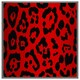 image 4 of Red leopard print (Picture Frame) White | XS