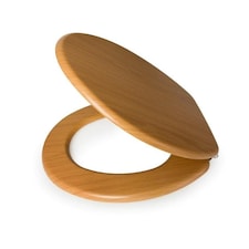 Wooden Toilet Seat Beech - One Colour - One Size