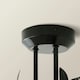 image 5 of ValueLights Odelia 3 Way Black Ceiling Light Chandelier