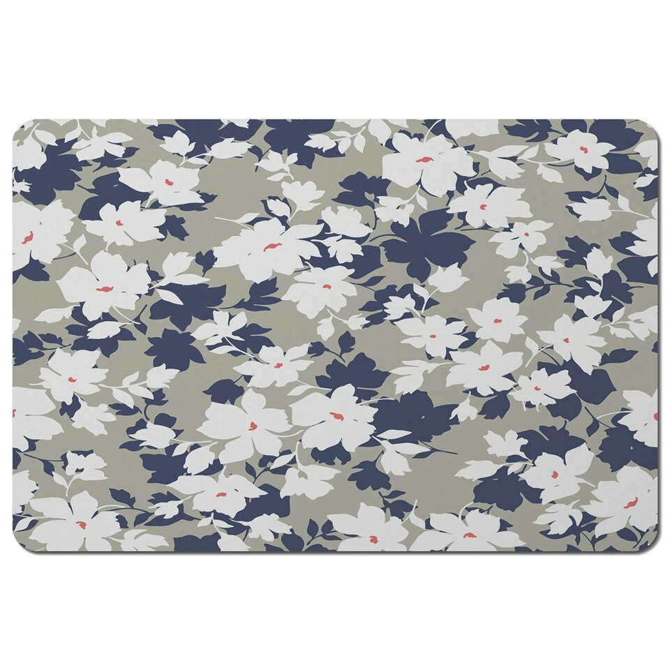 image 1 of Grey, Purple & White Flowers (Placemat)