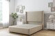 image 1 of Sloomy Stratford Almond Coniston Divan Bed Base 2 Drawers Foot-End With 54 Inch Wingback Headboard & 12 Inch Matching Footboard | Cream | Almond | Super King | 1