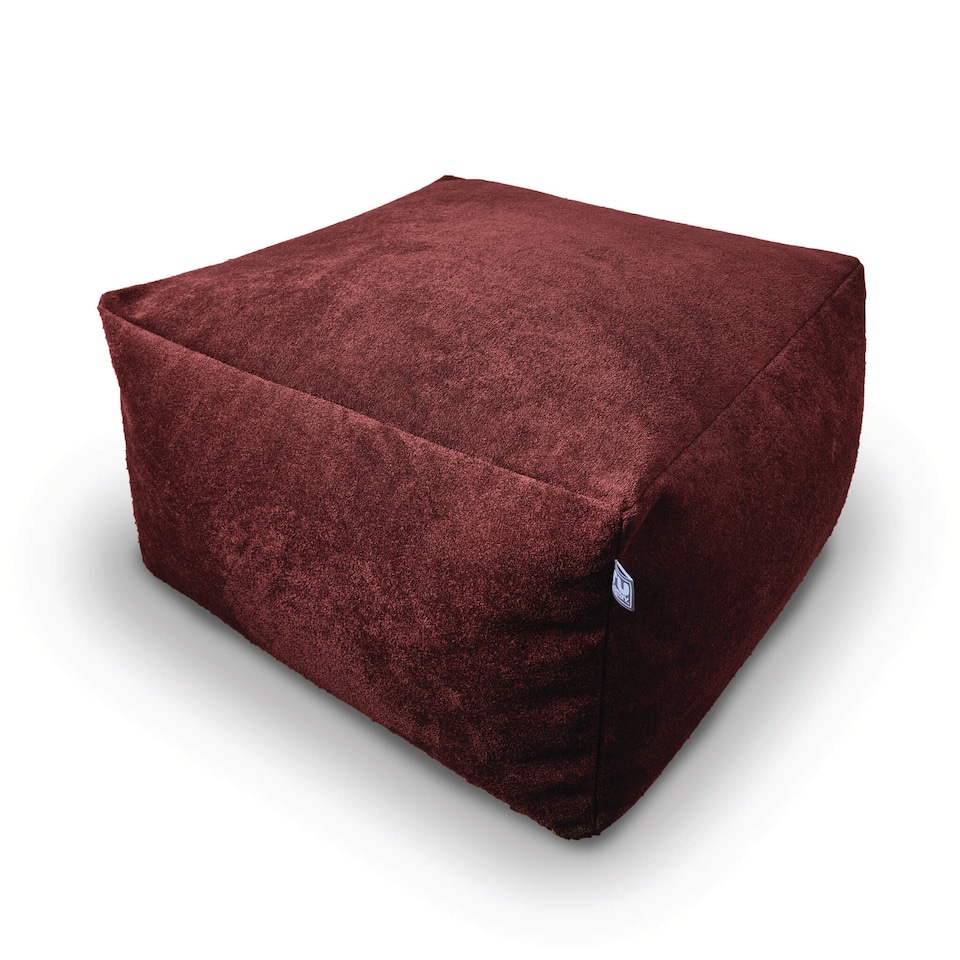 image 1 of rucomfy Indoor Large Ottoman Pouffe - Plush Velora Bean Bag Footstool