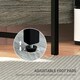 image 8 of HOMCOM L Shaped Desk, Computer Table with Liftable Desktop, Charcoal Grey Grey | Charcoal Grey