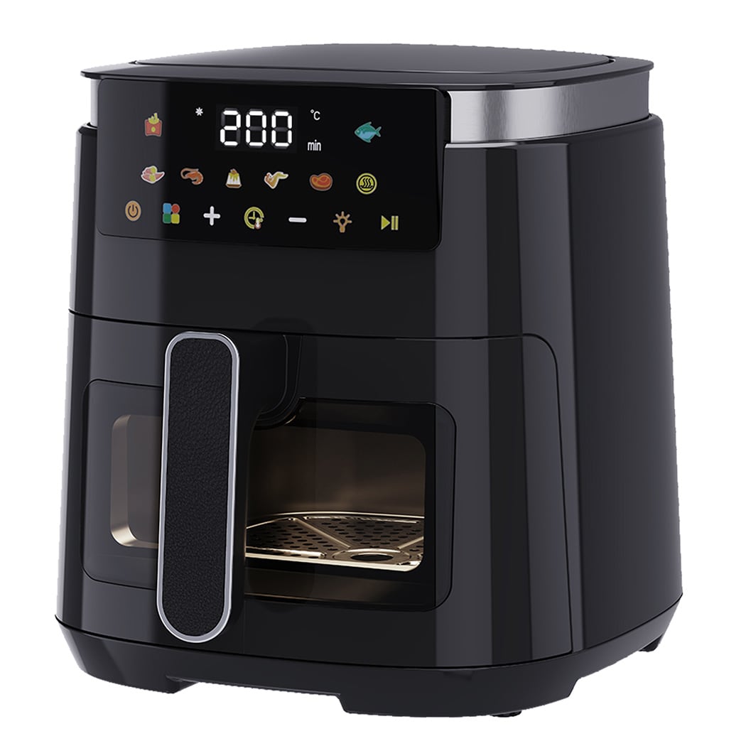 Spector 5L Digital Air Fryer 1250W Oil Free Hot Air Healthy Frying Cooker Black