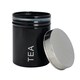 image 4 of Harbour Housewares Black Round Metal Kitchen Tea Canister Kitchen Caddy Kitchen Storage Containers Canisters