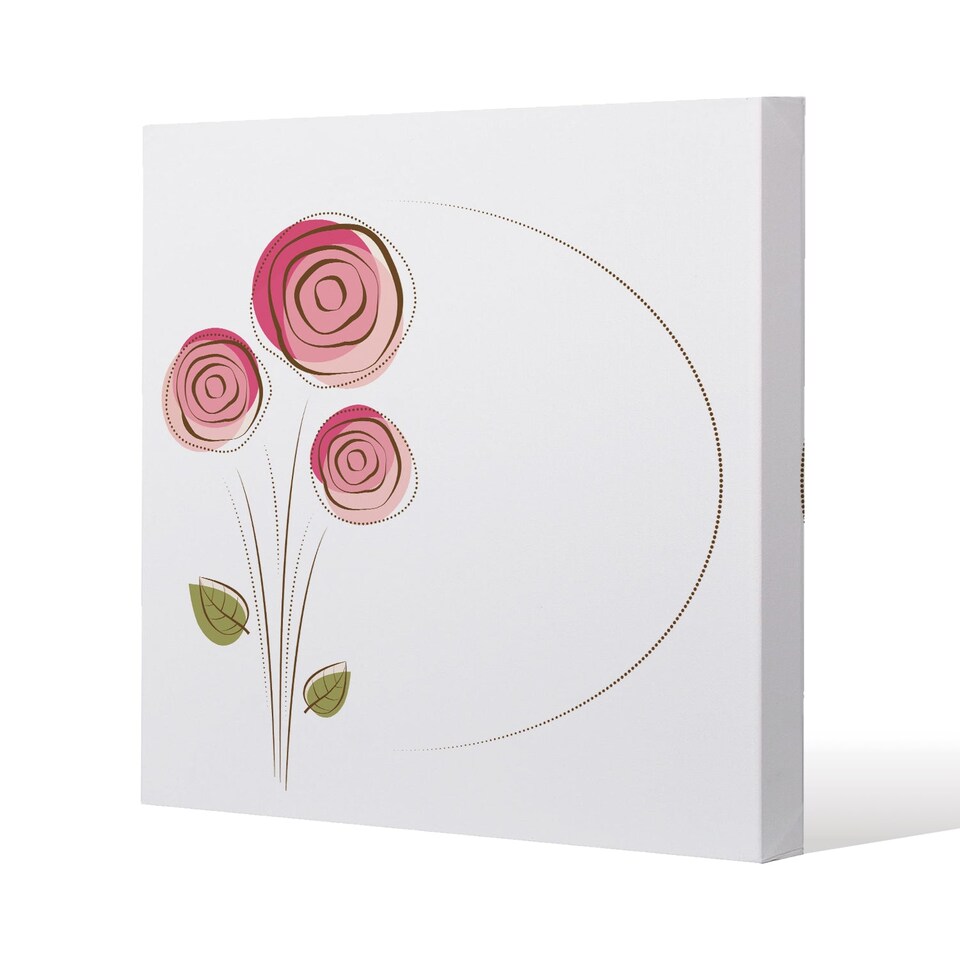 Rose Drawing (Canvas Print) / 77 x 77 x 4cm | Multi