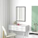 image 8 of HOMCOM 70x50cm Wall Bathroom Mirror for Home Decor, Vanity Mirror, Black