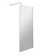 image 1 of Balterley Contemporary Wetroom Screen Aluminium | Silver | Chrome