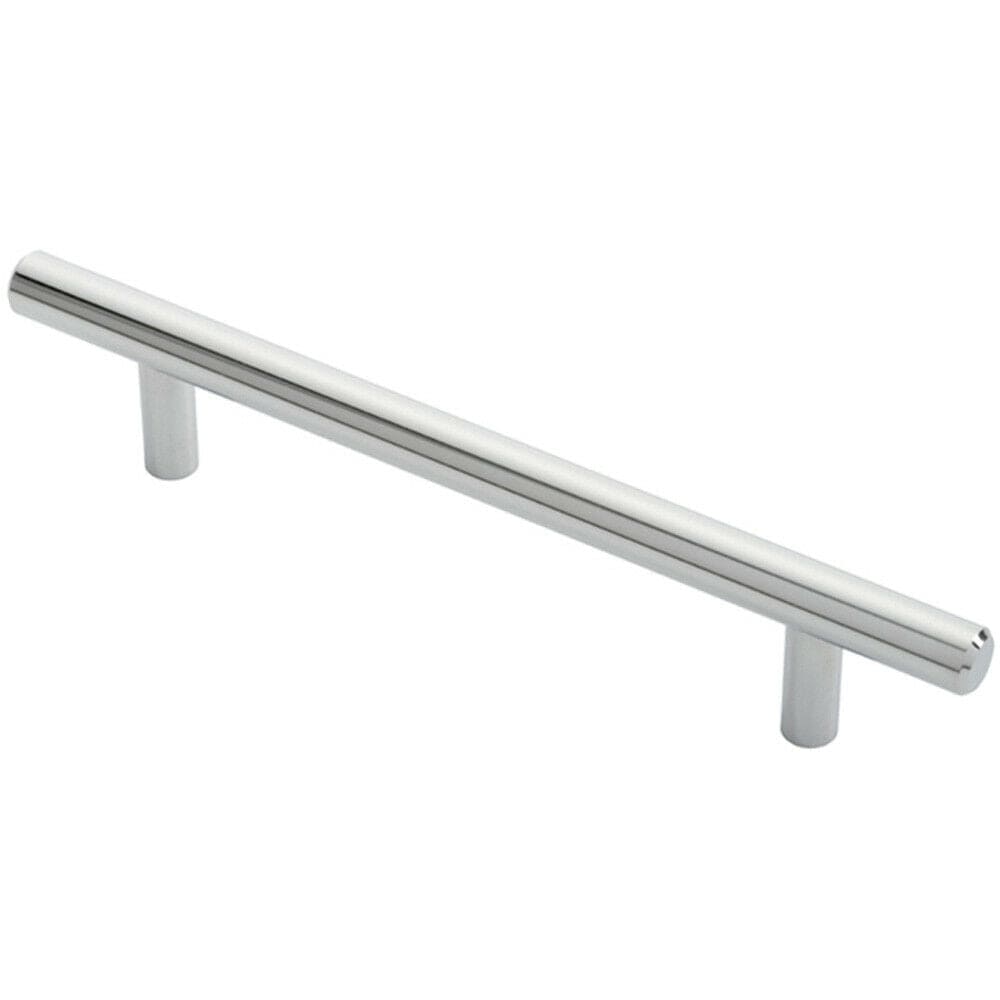 Loops Round T Bar Cabinet Pull Handle 188 x 12mm 128mm Fixing Centres Chrome