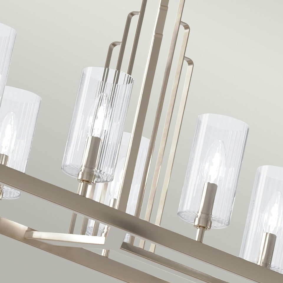 image 1 of Kichler Kimrose Bar Pendant Ceiling Light Polished Nickel