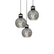 image 4 of Milagro Pendant Lamp Omega Black / Gold 3XE27