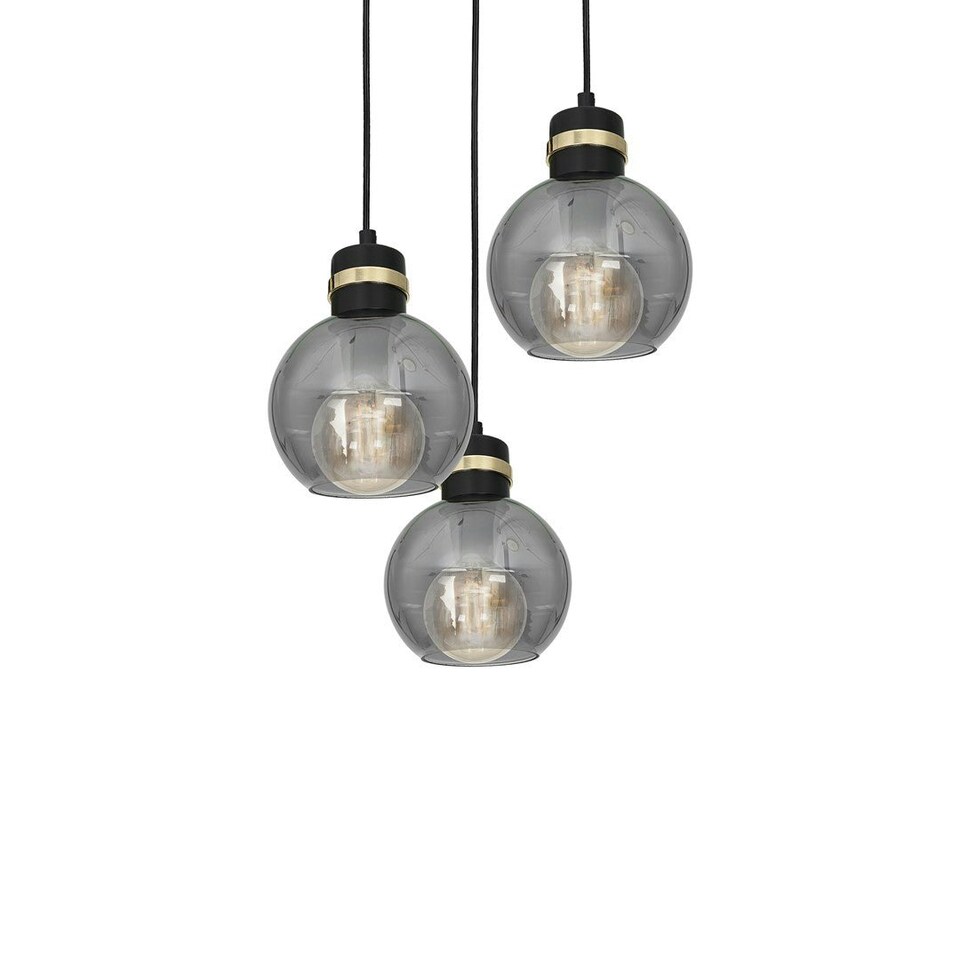 image 1 of Milagro Pendant Lamp Omega Black / Gold 3XE27