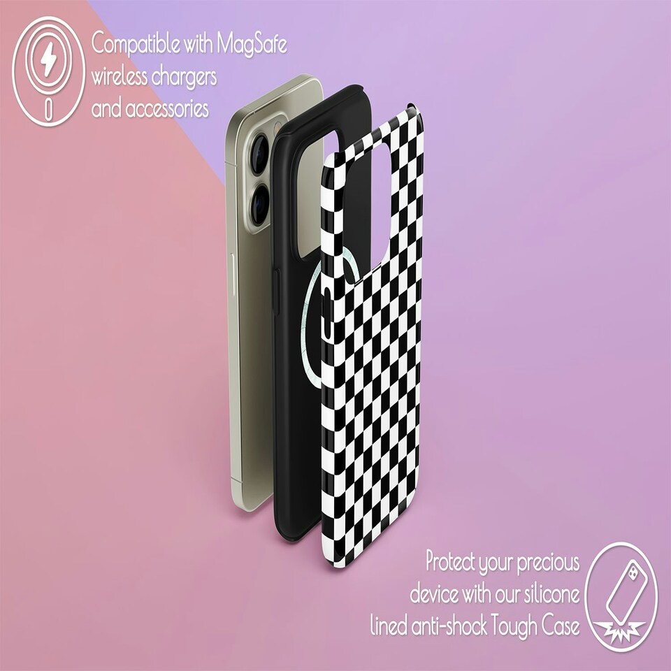 image 1 of Mono Checkerboard Black | iPhone 16 Plus
Tough | iPhone 16 Plus
Tough