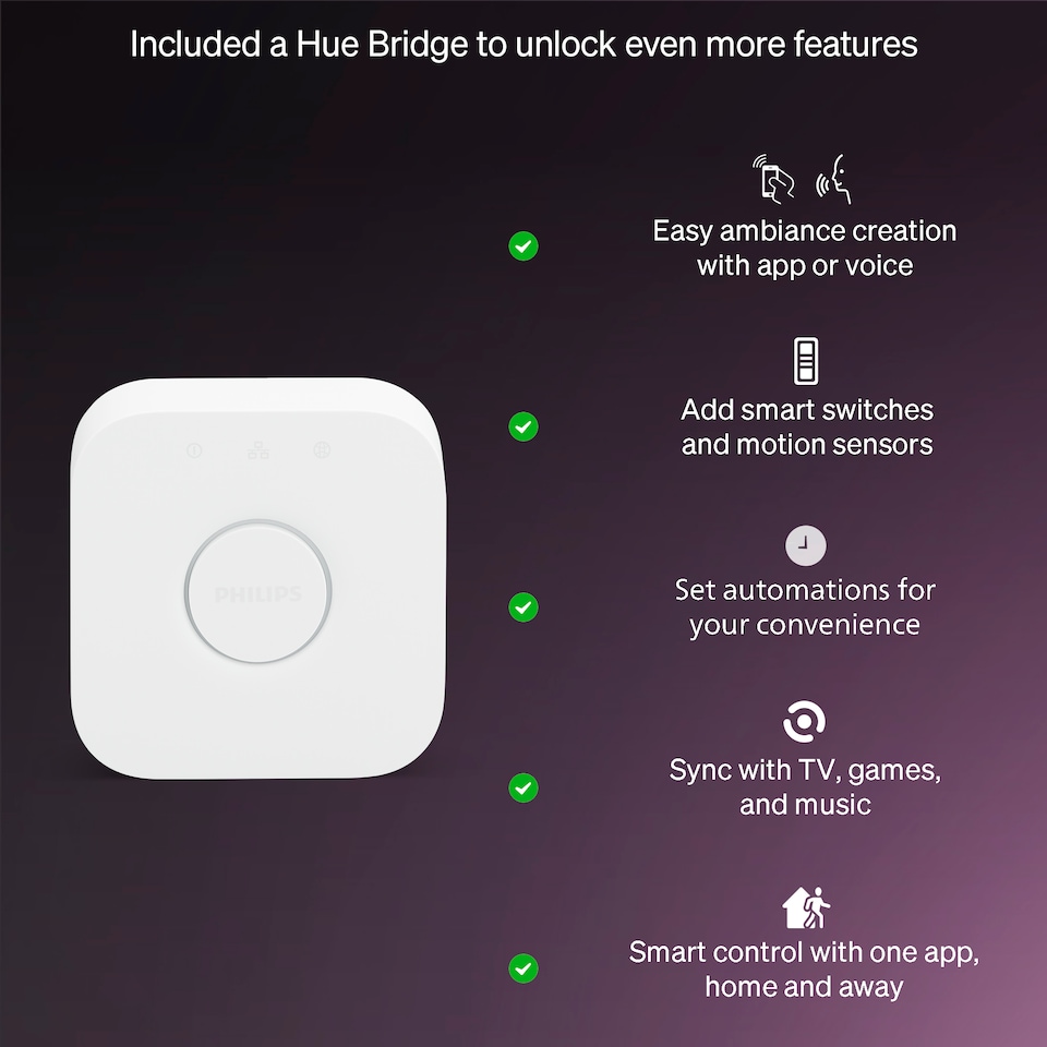 image 1 of Philips Hue Essential WCA 806 A60 E27 2kit EU