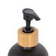 image 4 of Harbour Housewares Glass Dish Soap Dispenser - 500ml - Black