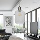 image 3 of Batley - Clear Ribbed Glass with Chrome Pendant Fitting | Clear | Clear | 1