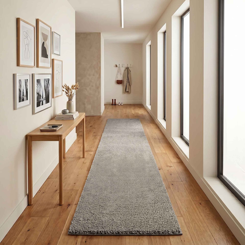 image 1 of Desire Rugs Ainsley Plain Living Room Shaggy Area Rug