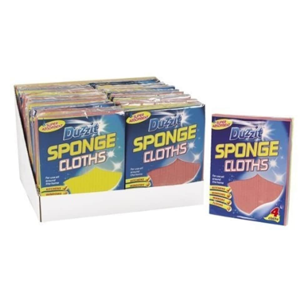 image 1 of Pack of 4 Sponge Cloths