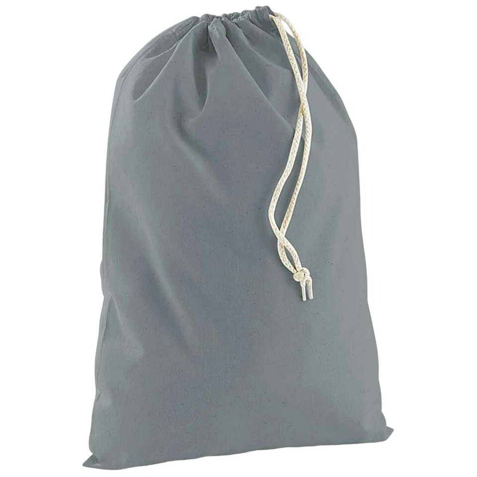 Westford Mill Stuff Drawstring Bag - Pure Grey - XXS Grey | XXS